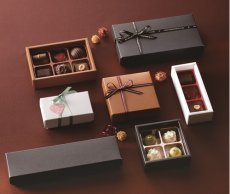 画像4: 【トリュフ用箱】チョコレートボックス用グラシン紙　茶/白＠1枚あたり4.80〜11.25円 (4)