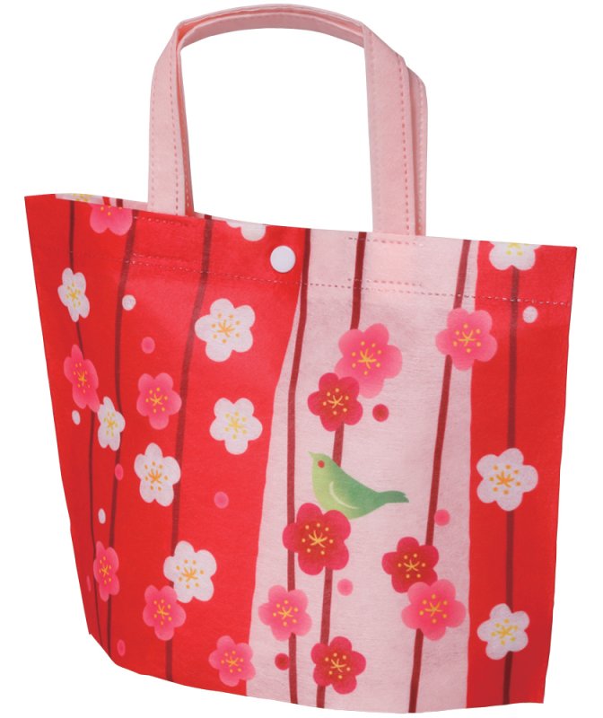 画像2: 【迎春】シンプルトート梅うぐいす＠１つあたり119円 (2)