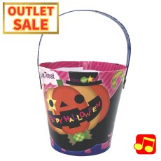 画像1: 【ハロウィンアウトレット】２０％OFF！カボチャお散歩メロディ紙バケツ＠1つあたり233.00円⇒186.40円 (1)
