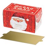画像4: 【Xmasデコ】ブッシュドめがねサンタ　小サイズ【完売しました】/6寸サイズ（H130) トレー付き　各100枚入／単価 174.50円-182.00円 (4)