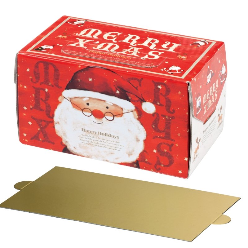 画像4: 【Xmasデコ】ブッシュドめがねサンタ　小サイズ【完売しました】/6寸サイズ（H130) トレー付き　各100枚入／単価 174.50円-182.00円 (4)