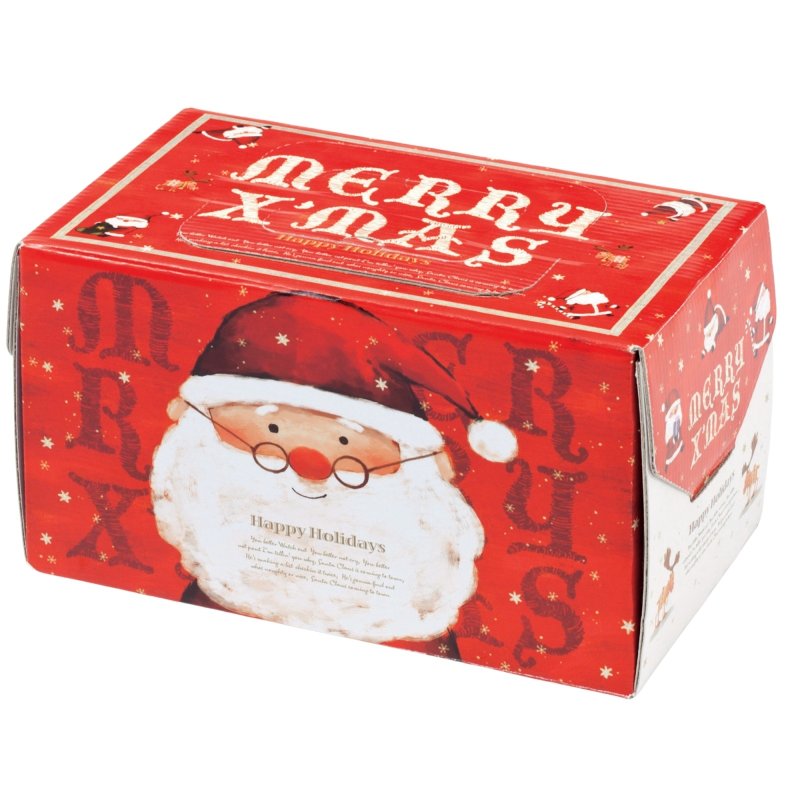 画像3: 【Xmasデコ】ブッシュドめがねサンタ　小サイズ【完売しました】/6寸サイズ（H130) トレー付き　各100枚入／単価 174.50円-182.00円 (3)