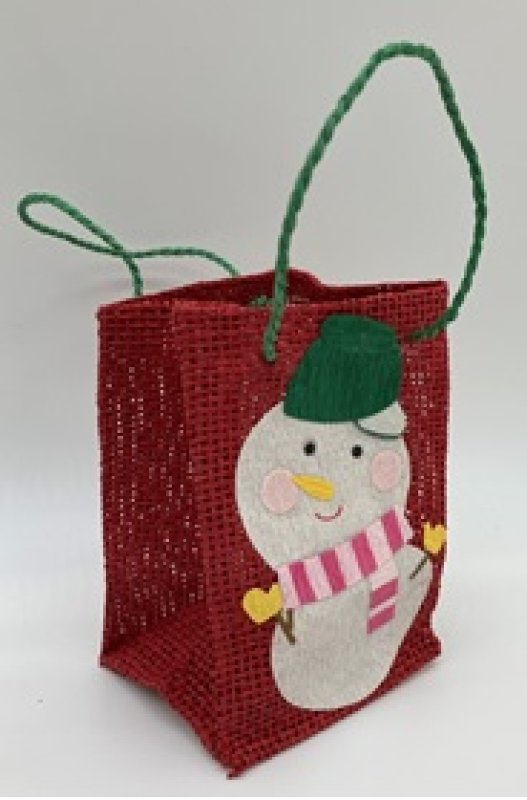 画像2: 【Xmas★特別価格】雪だるま紙バッグ＠1つ197.00円⇒98.50 (2)