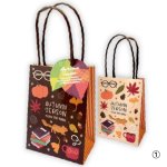 画像3: 【秋】秋柄ペーパーバッグ＆タグ　40個入(20個×2種アソート)　／単価　134円 (3)