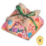 画像1: 【秋】ふろしき巾着FP　みやび橙柄　40枚入／単価　148.50円 (1)