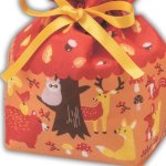 画像4: 【秋】巾着リボン小FP　森のどうぶつ秋柄　40枚入／単価　154円 (4)