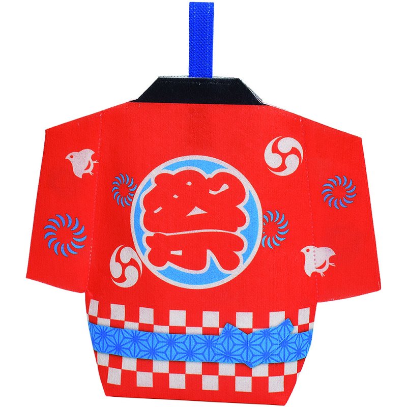 画像3: スリットタイプはっぴ　祭レッド柄　40枚入　/単価　181円 (3)