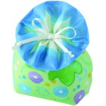 画像4: お花巾着中　空色朝顔かすみ柄　40枚入　/単価　116円 (4)