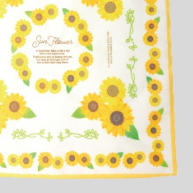 画像4: ソル　ヒマワリ柄フロシキ　20枚入　/単価　439円 (4)