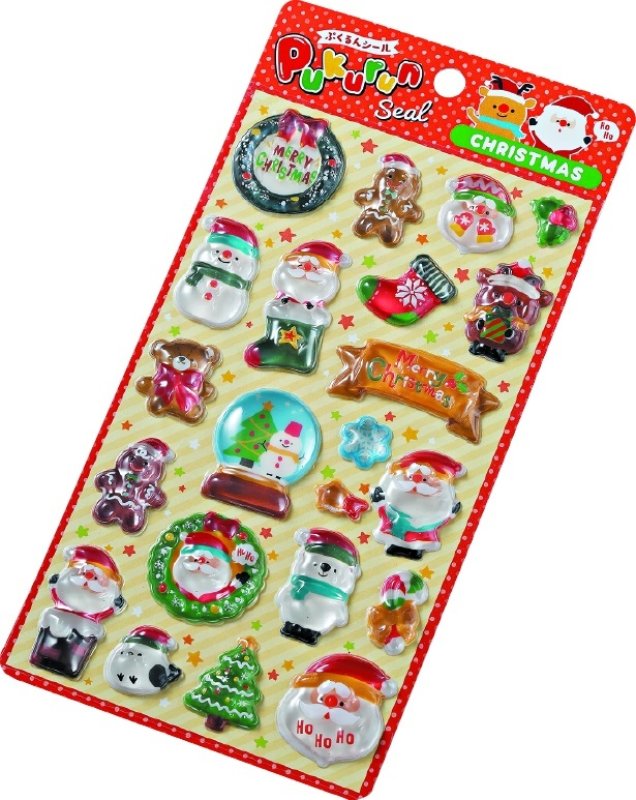 画像2: 【クリスマス】ぷくるんシールクリスマス＠１つ432円　 (2)
