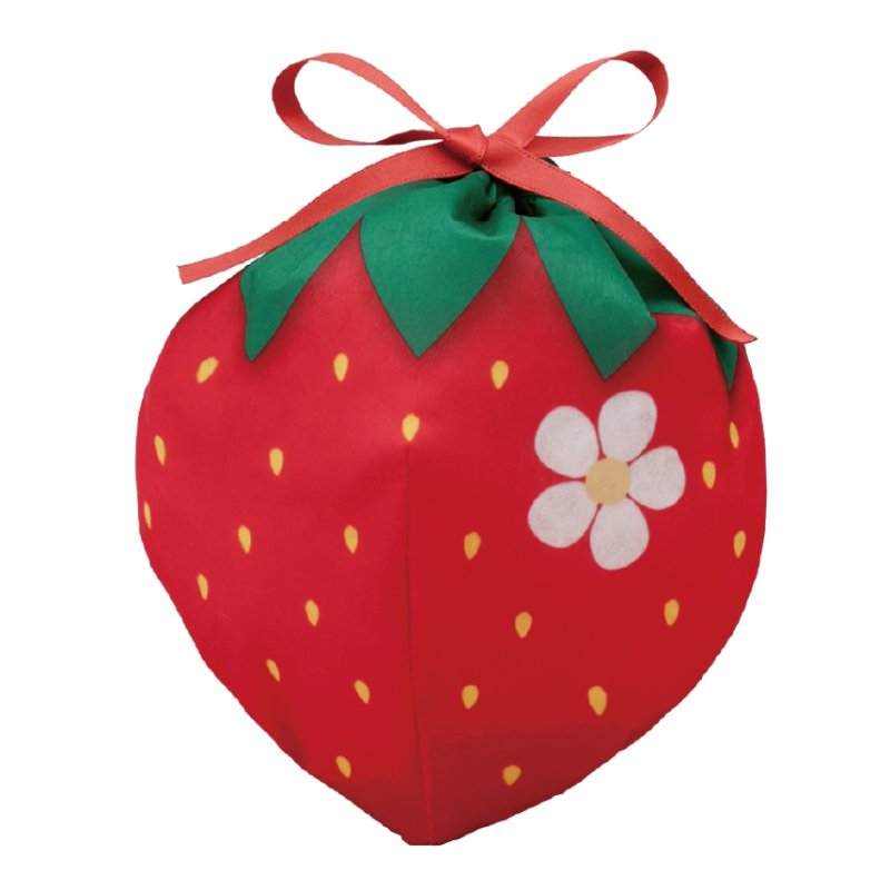 画像1: お手玉巾着FP　大粒いちご柄＠1枚あたり131.60円 (1)