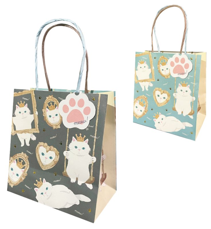 画像1: フィノ　ネコタンキャリーペーパーバッグ＆タグ＠1枚あたり182.80円 (1)