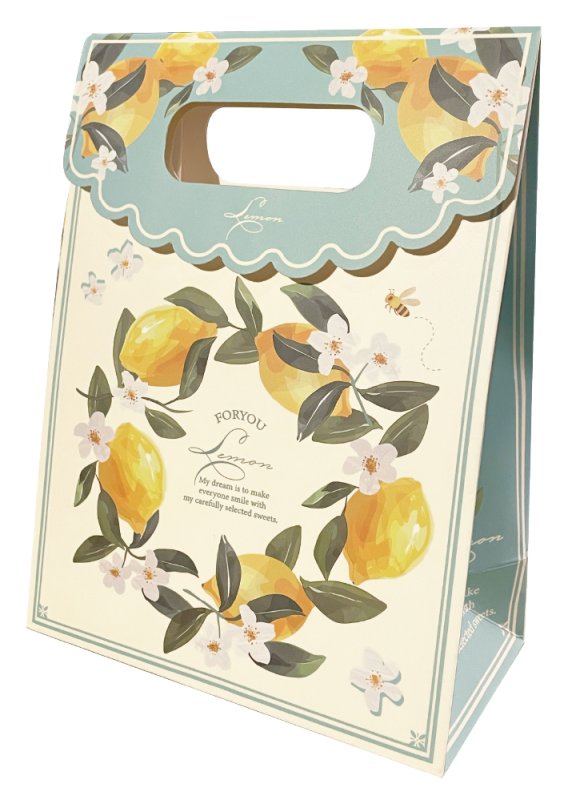 画像1: アグリオ　レモン柄ペーパーバッグ＠1枚あたり183円 (1)