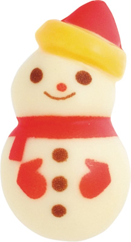画像1: ※【クリスマス】プリティスノーマン108入＠１つ45円チョコプレート (1)