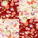 画像1: 【迎春・春】コミエンゾ植物紋様フロシキ20入風呂敷＠１枚553.50円 (1)