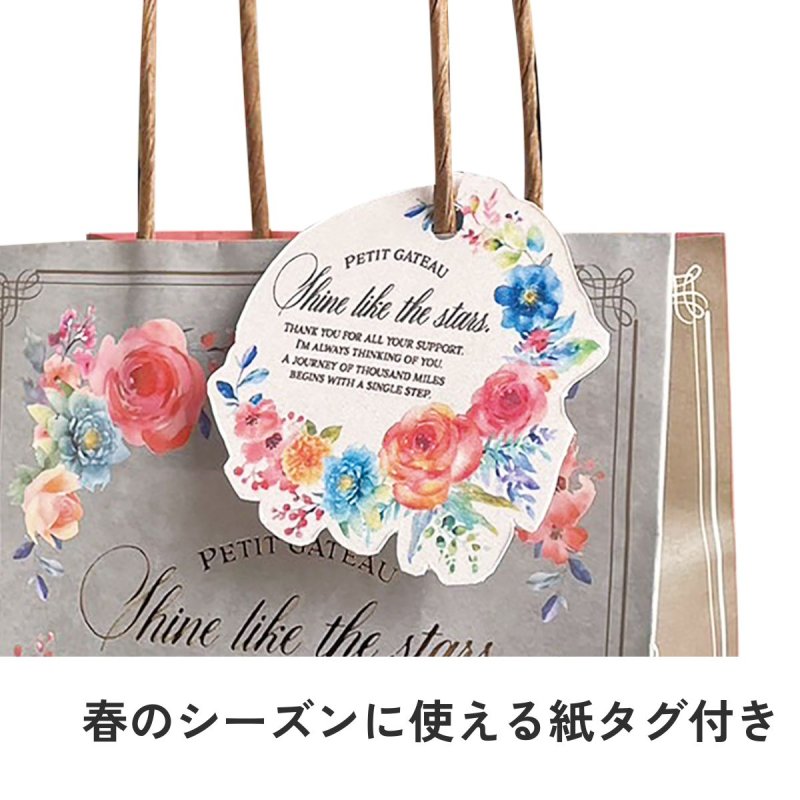 画像6: 【バレンタイン　ホワイトデー　春】紙袋　フェリスペーパーバッグ＆タグ　1ロット30枚／　単価 166円 (6)