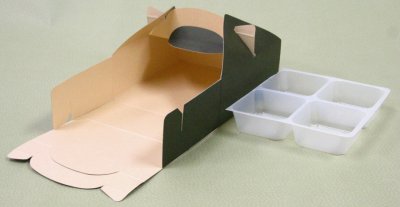 画像1: 和菓子キャリー　Ｗ－５０（深緑）４Ｓ/６Ｓ/１０Ｓ＠1枚あたり29.81〜40.66円