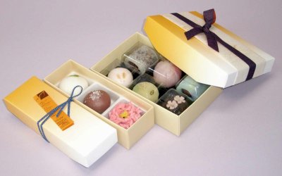 画像1: 和菓子函こはくＷ－こはく　３個入/４個入＠1組あたり45.74〜55.54円