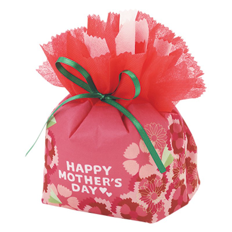 画像1: お花巾着ＦＰ　ＨＡＰＰＹカーネーション柄　＠1枚あたり205.70円 (1)