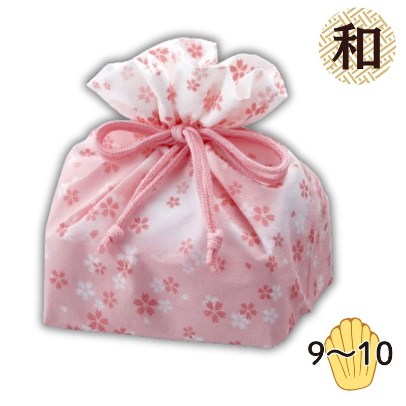 画像1: 巾着袋　春の便り　1ロット　100枚入り　／　単価　90円 (1)