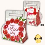 画像1: 【母の日】母の日キャリーBOX　　100枚入・50枚入/単価83.50〜101円 (1)
