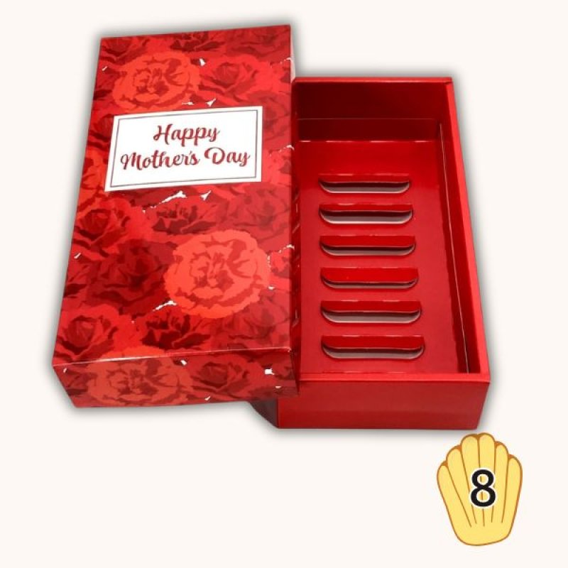 画像1: 母の日ギフト/レッド（仕切付）小サイズ　50枚入／単価　165円 (1)
