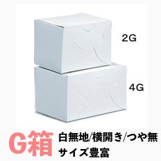 画像1: 《G箱》Ｃ－０１－Ｇ（白無地横入れ手さげなし）２Ｇ/４Ｇ (1)