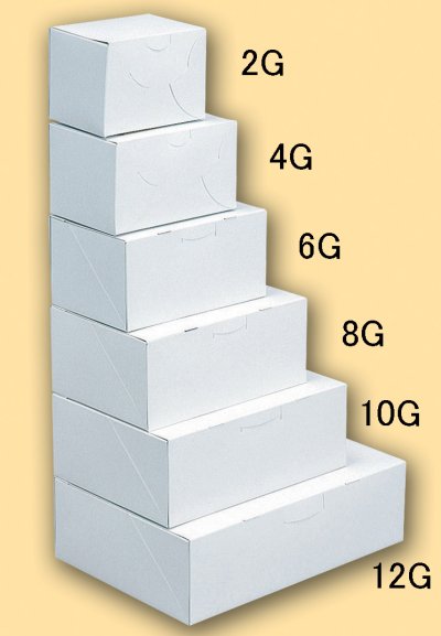 画像1: 《G箱》Ｃ－０１－Ｇ（白無地横入れ手さげなし）２Ｇ/４Ｇ