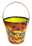 画像1: 【ハロウィンアウトレット】ポップかぼちゃ紙バケツ　10個入り　/　単価148円→103.60円 (1)