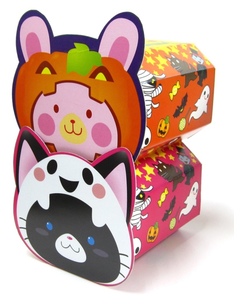 画像1: 【ハロウィンアウトレット】ノリノリボックスＢＯＸくろねこ　50枚入り／単価　57.60→34円