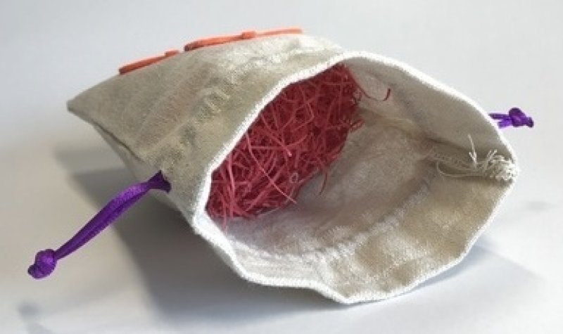 画像2: 残りわずか【アウトレット】かぼちゃ巾着（麻）@１つ120.00→60.00円 (2)