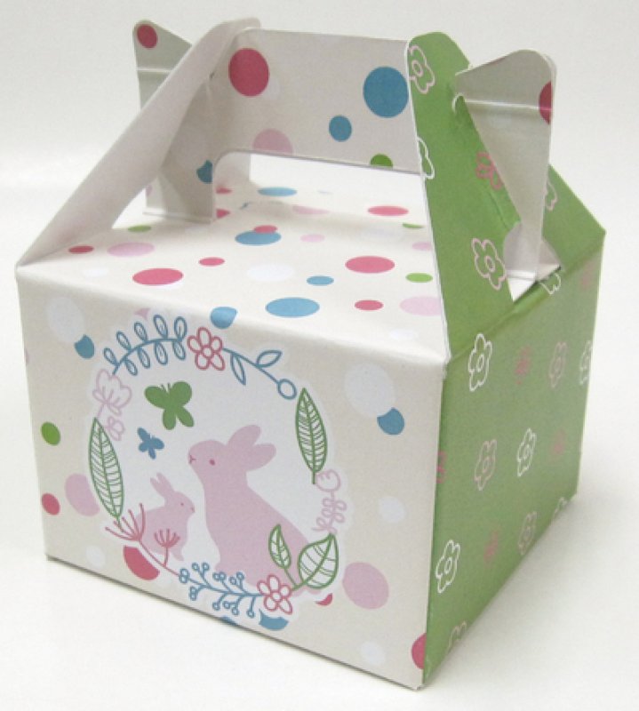 画像1: 【アウトレット】Ｃ－水玉うさぎ－ＭＢミニＢＯＸ　1ロット50枚入り＠１つあたり34.65円→20.48円 (1)