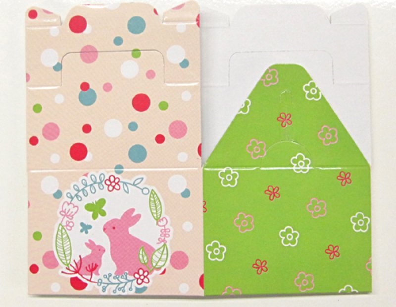 画像3: 【アウトレット】Ｃ－水玉うさぎ－ＭＢミニＢＯＸ　1ロット50枚入り＠１つあたり34.65円→20.48円 (3)