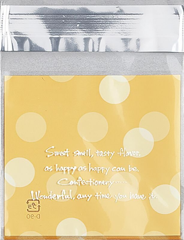 画像1: 個装袋　ドット柄（中）　イエロー/ブラウン/ピンク＠1枚あたり7.45円 (1)