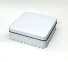 画像1: スクエア缶　白マット＠1つあたり259円 (1)