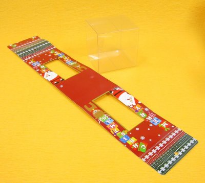 画像1: 残りわずか【クリスマスアウトレット】ＸｍａｓクリアＢＯＸ（ステンド）＠1つあたり87.00→78円