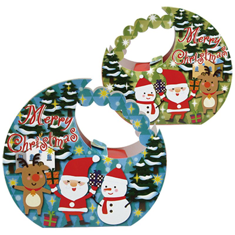 画像1: 残りわずか【クリスマスアウトレット】サンタの森キャリー（月）＠1枚あたり54.00→38.00円 (1)