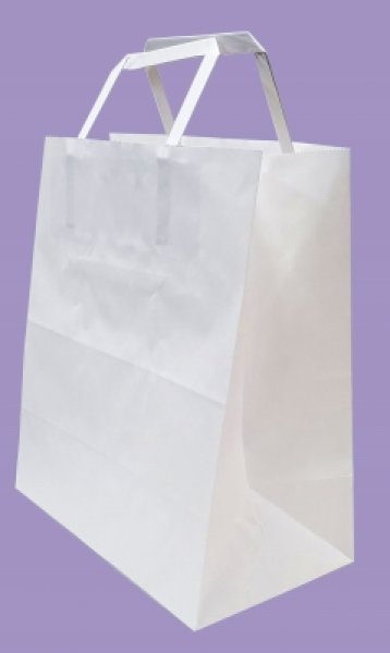 白無地紙袋Ｃ－０１－ＰＢ ２ＰＢ・３ＰＢ・４ＰＢ・６ＰＢ【〜デコ箱 