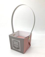 画像6: 【お試しプチセット】【組み立て済み】【新商品】ハンドルバスケット/グレー　少ロット２５個入り＠1つ122円/組み立て済納品 (6)