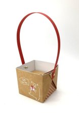 画像2: 【お試しプチセット】【組み立て済み】【新商品】ハンドルバスケット/クラフト＠1つ122円/組み立て済納品 (2)
