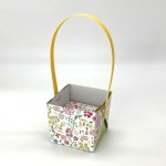 画像4: 【お試しプチセット】【組み立て済み】【新商品】ハンドルバスケット/フラワー＠1つ122円/組み立て済納品 (4)