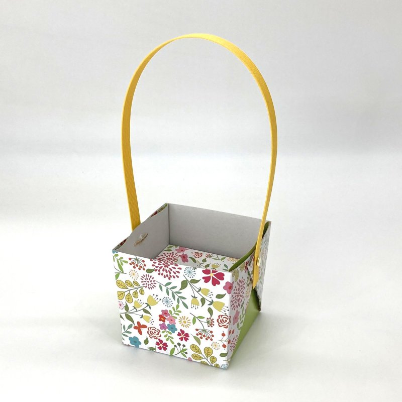 画像4: 【お試しプチセット】【組み立て済み】【新商品】ハンドルバスケット/フラワー＠1つ122円/組み立て済納品 (4)