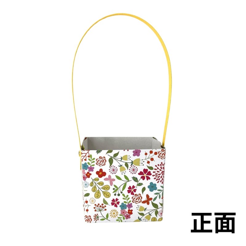 画像5: 【お試しプチセット】【組み立て済み】【新商品】ハンドルバスケット/フラワー＠1つ122円/組み立て済納品 (5)