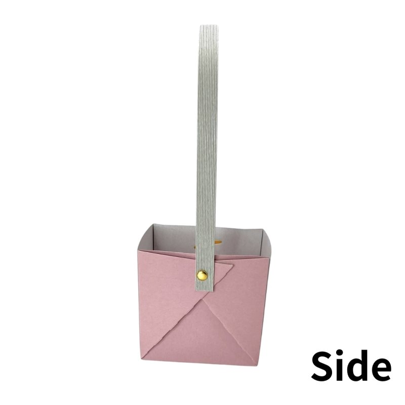 画像9: 【お試しプチセット】【組み立て済み】【新商品】ハンドルバスケット/グレー　少ロット２５個入り＠1つ122円/組み立て済納品 (9)