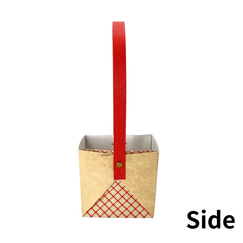 画像5: 【お試しプチセット】【組み立て済み】【新商品】ハンドルバスケット/クラフト＠1つ122円/組み立て済納品 (5)