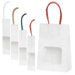 画像1: ウインドウミニバッグ　（白無地）　＠1枚あたり77.00円 (1)