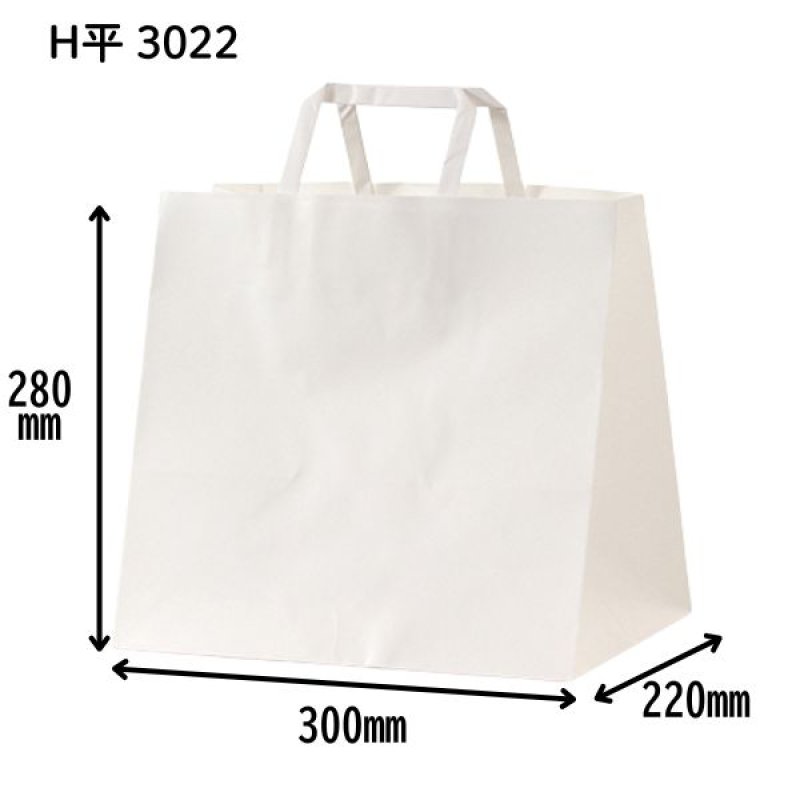 画像4: 平紐手提袋　Ｈ平　２８１８／３０２２　晒無地　＠1枚あたり45.10〜53.00円 (4)