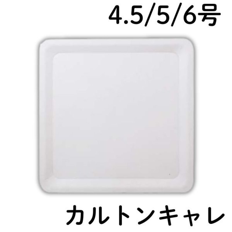 画像1: カルトンキャレ （ホワイト）４.５号/５号/６号　100枚入／　単価　35.50 〜47.70円 (1)