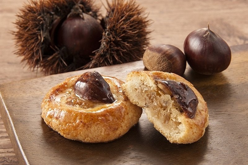 渋皮栗のパイ中身