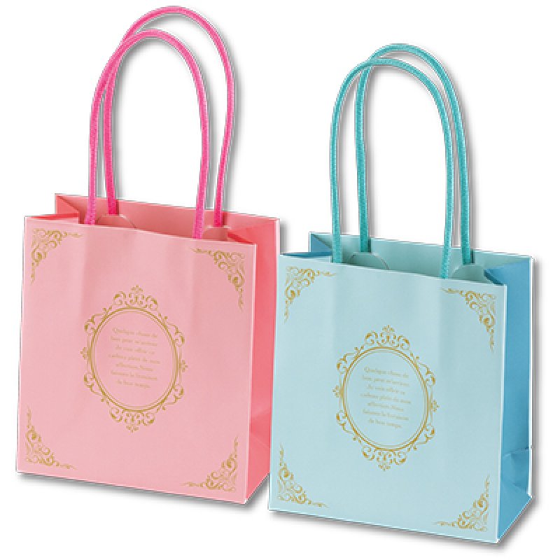 画像1: ミニバッグ　シャルモン　ピンク／ブルー　200枚入／単価 98.50円 (1)